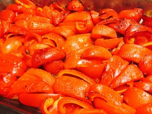 Homemade sweet peppers